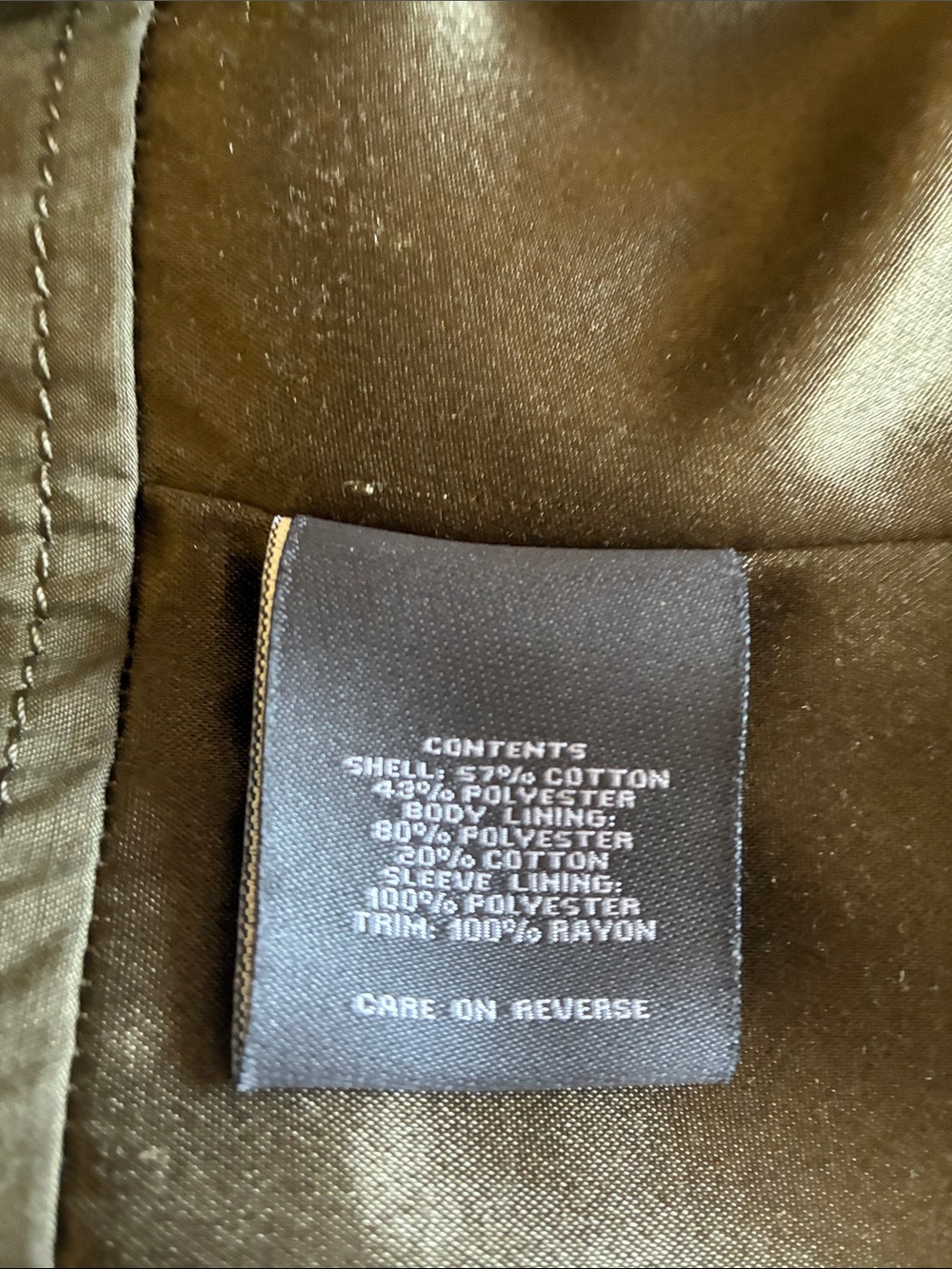 VINCE CAMUTO BELTED TRENCH COAT- GREEN - MEDIUM - EUC - Picture 14 of 14